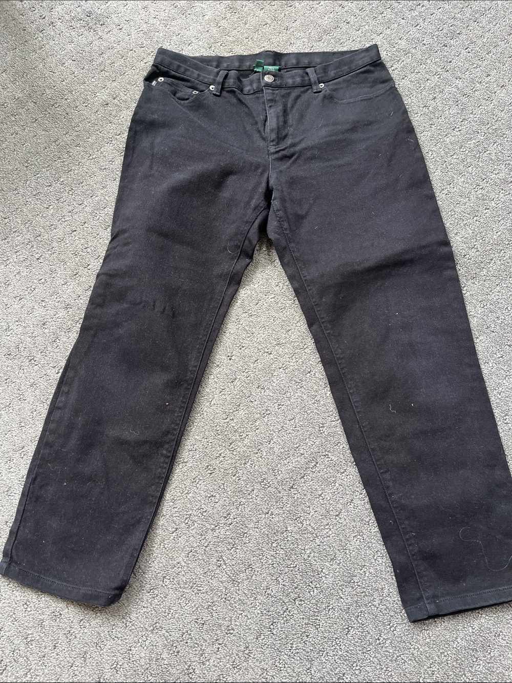 Ralph Lauren Black Relaxed Straight Jeans
